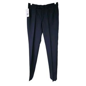 Louis Vuitton Rare Uniform Mens Navy Slim Unhemmed Trousers Size EU 44/US 28 NWT